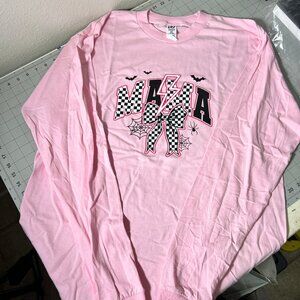 Mama Pink spooky longsleeve shirt large
